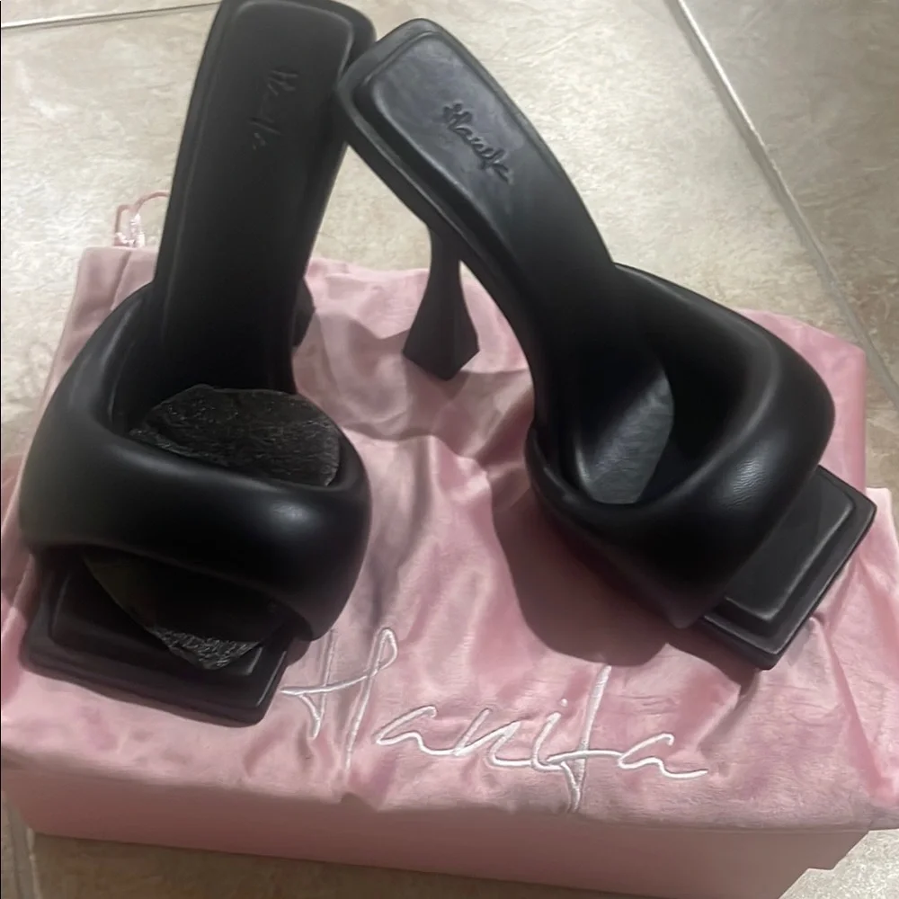 Zoe Black Leather Mules - Picture 5 of 5